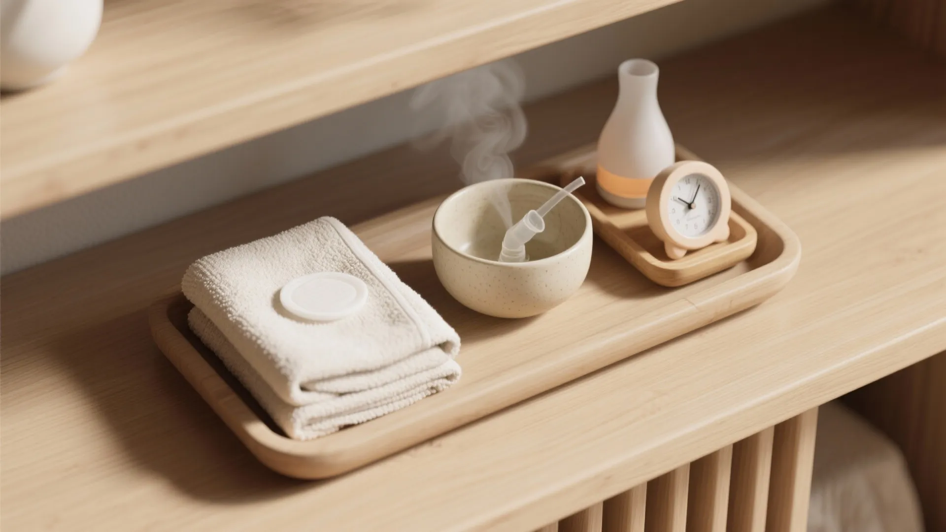 2. Warm saline compress & inhalation rituals