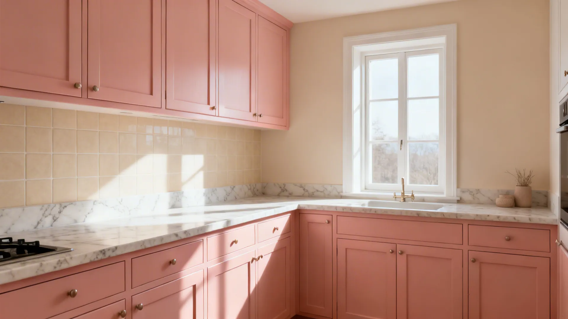 5 Salmon Pink Kitchen Cabinet Color Ideas That Work: My pro-tested tips for making salmon pink cabinets look fresh, modern, and totally livable in small kitchens