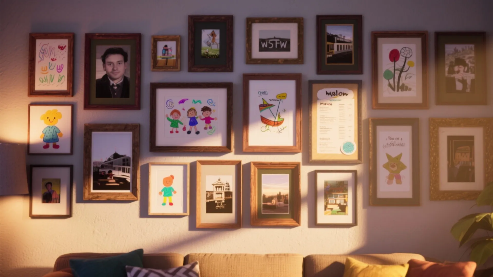 2. Salon-Style Eclectic Gallery — Personality on Display