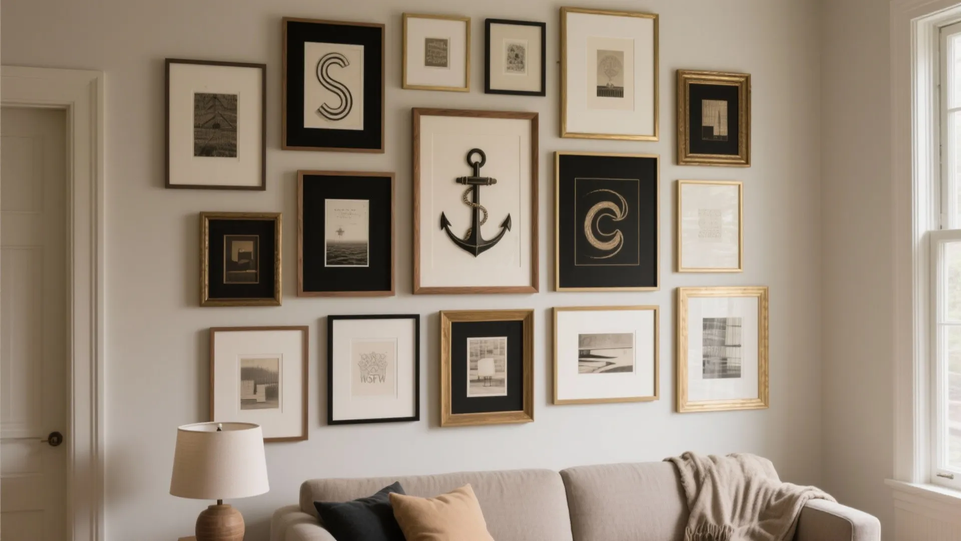 3) Salon-Wall Storytelling with Mixed Frames