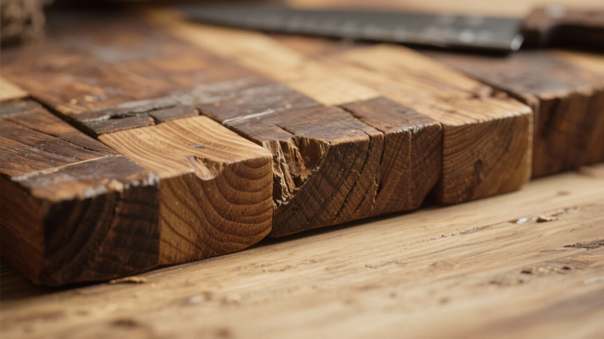 1. Salvaged wood and natural patina