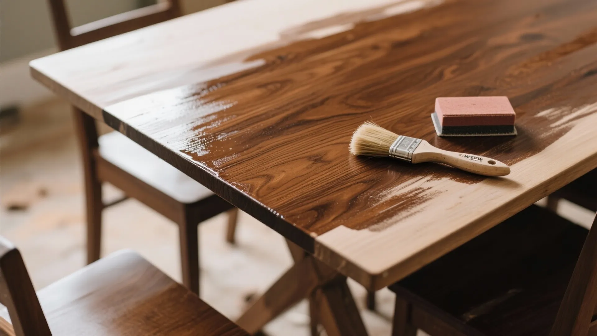 1. Sand and Restain for a Classic Glow