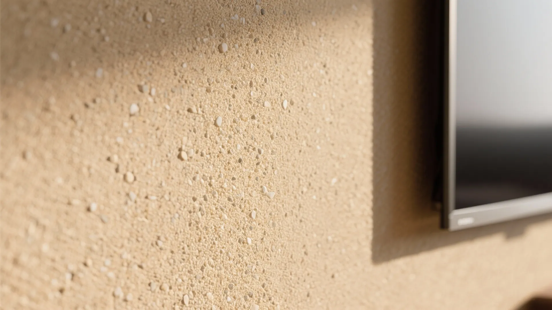 Soft sand texture for acoustic comfort