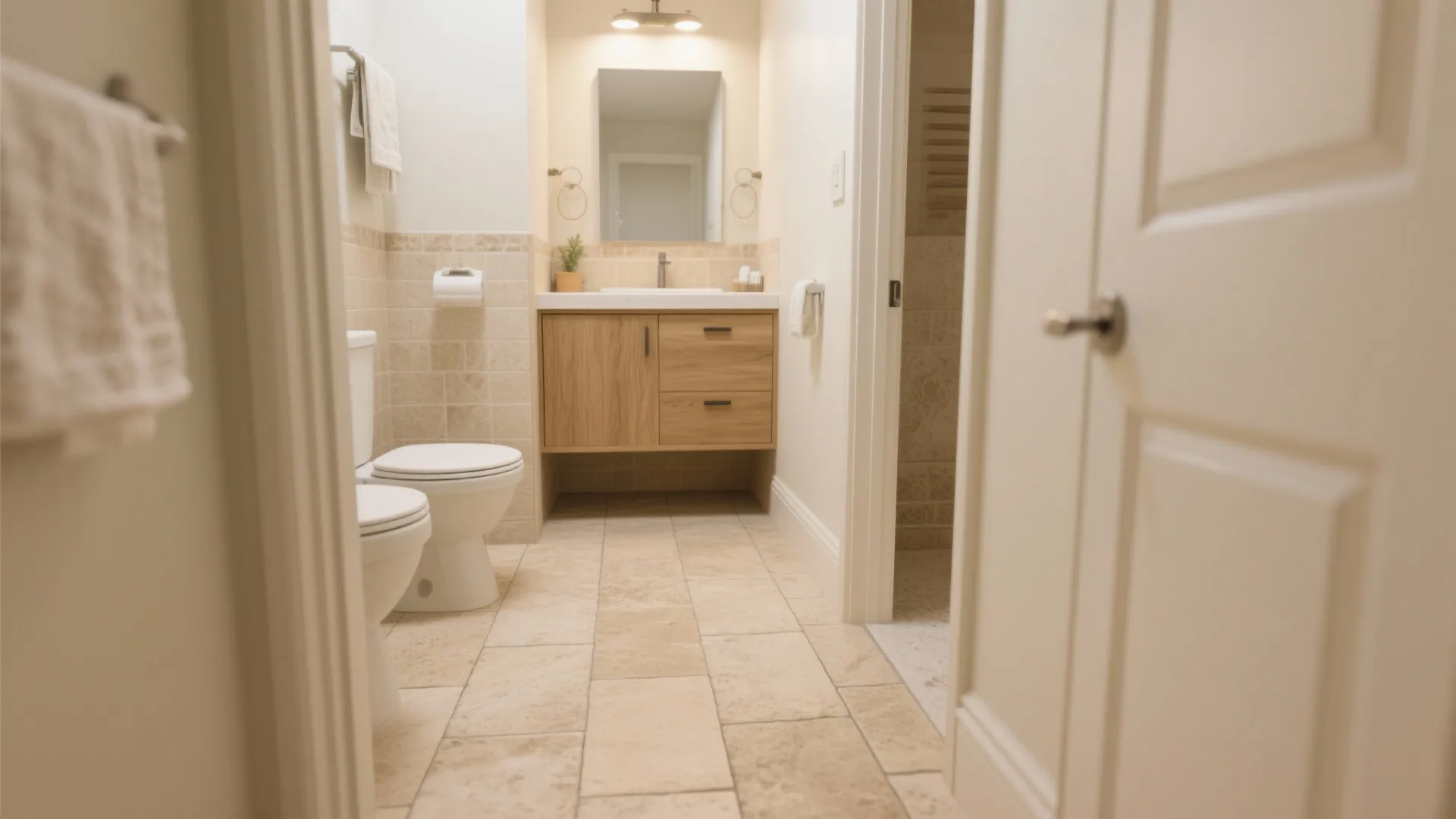 3) Fine-textured sandstone feel for tactile warmth underfoot