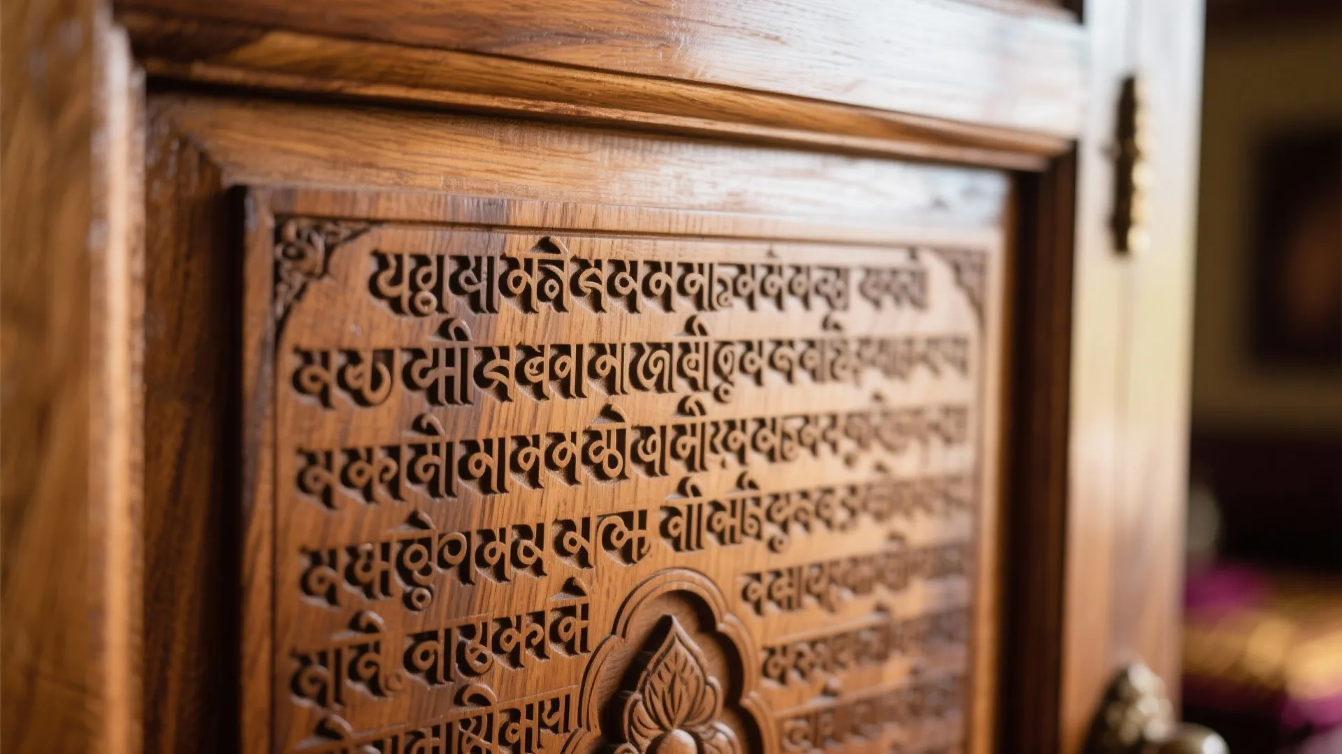 Engraved Sanskrit Mantras