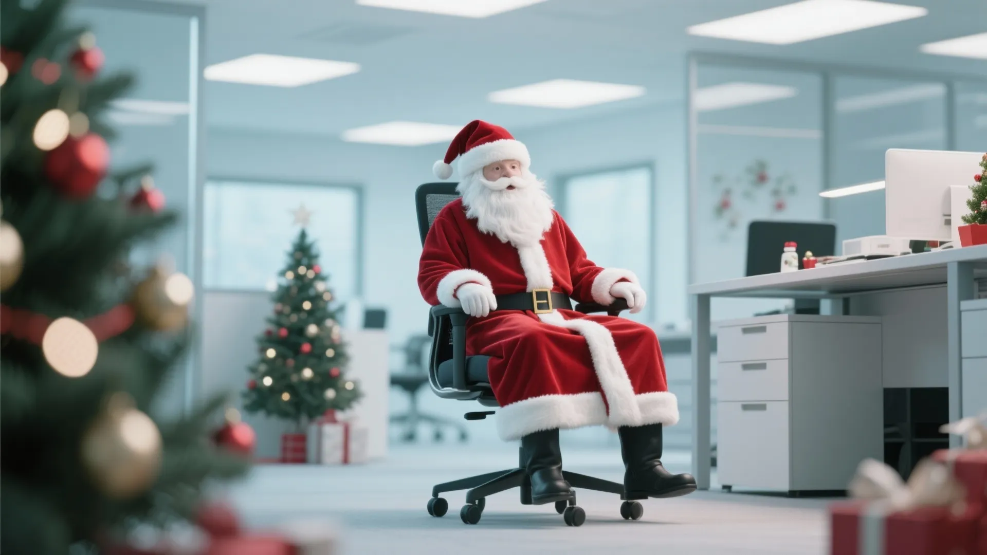 4. A Festive Chair Cover