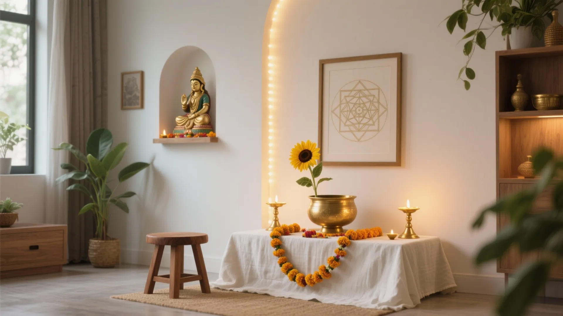 5 Saraswati Puja Decoration Ideas for Small Homes: A senior interior designer’s guide to serene, space-smart, and budget-wise Vasant Panchami styling