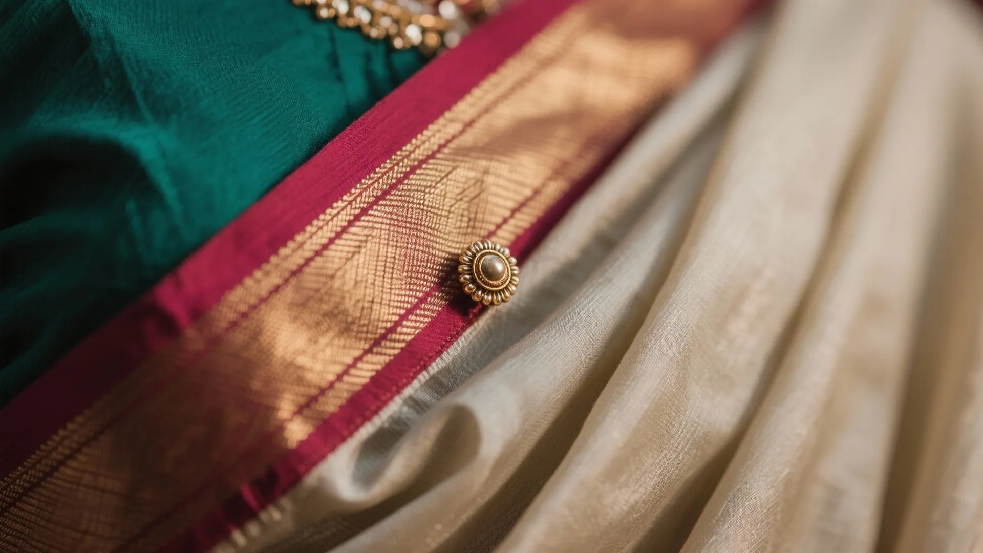 Textile Layers: Dupatta Backdrops and Cushioned Seating