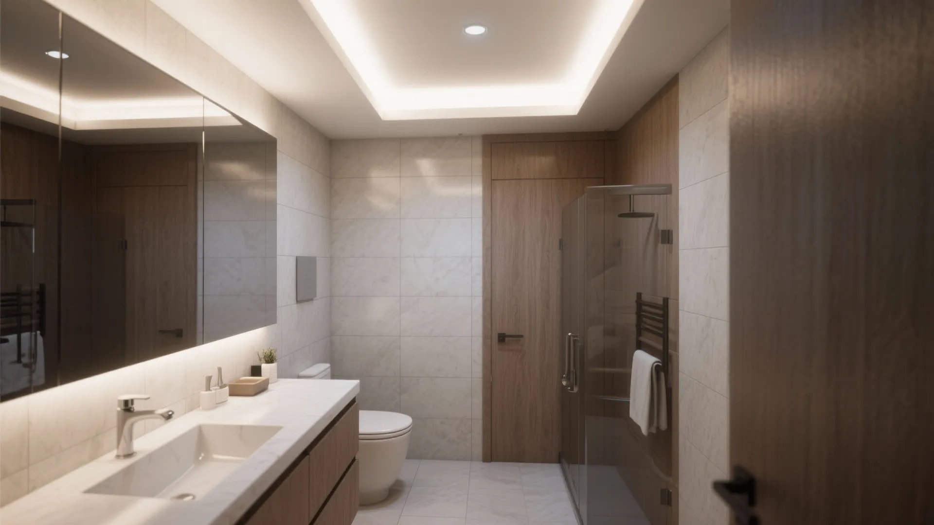 3. Satin for High-Use Bathrooms