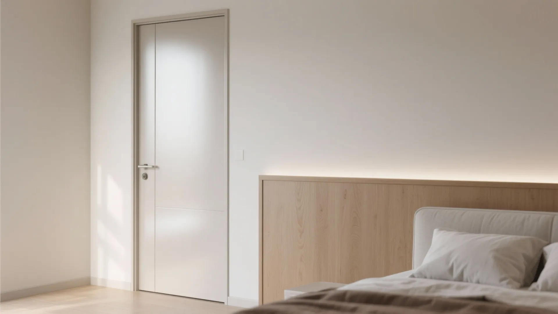 2. Satin sheen for modern, forgiving trim and doors