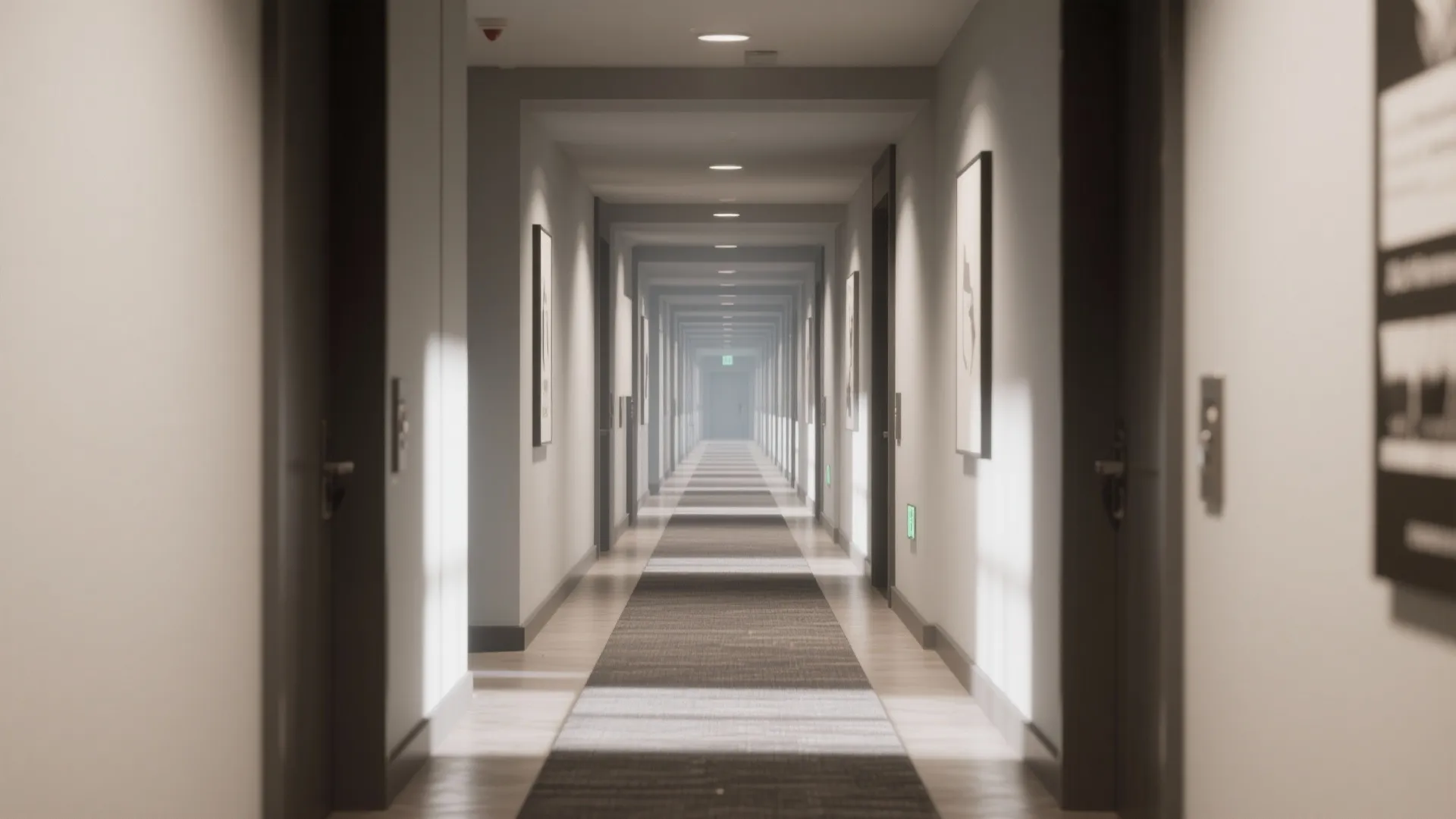 5. Use satin enamel in high-traffic hallways for easy maintenance