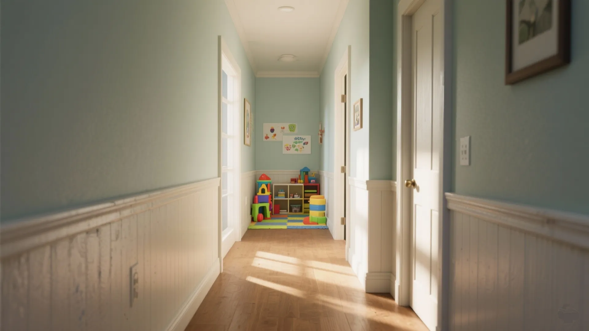 3. Satin for corridors and kid zones