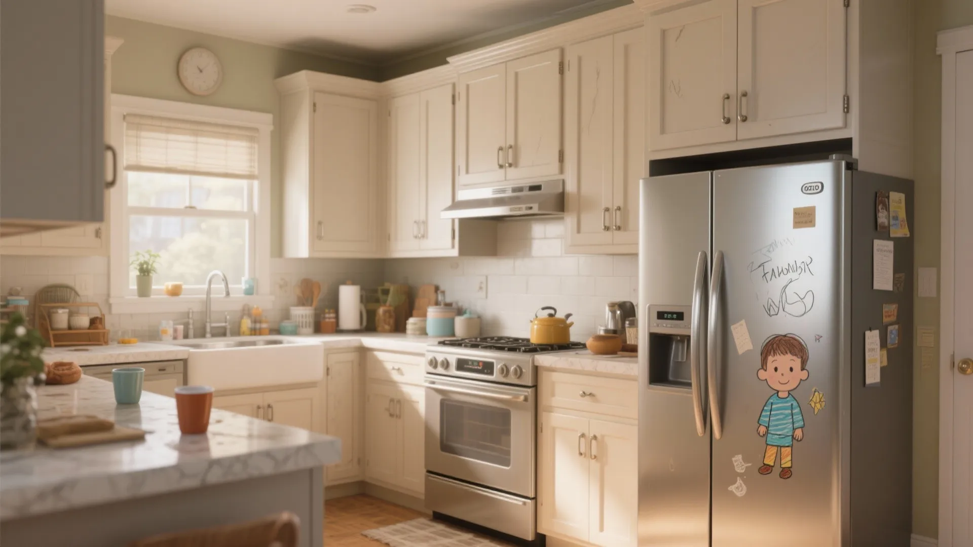 3. Satin Cabinetry in High-Traffic Homes