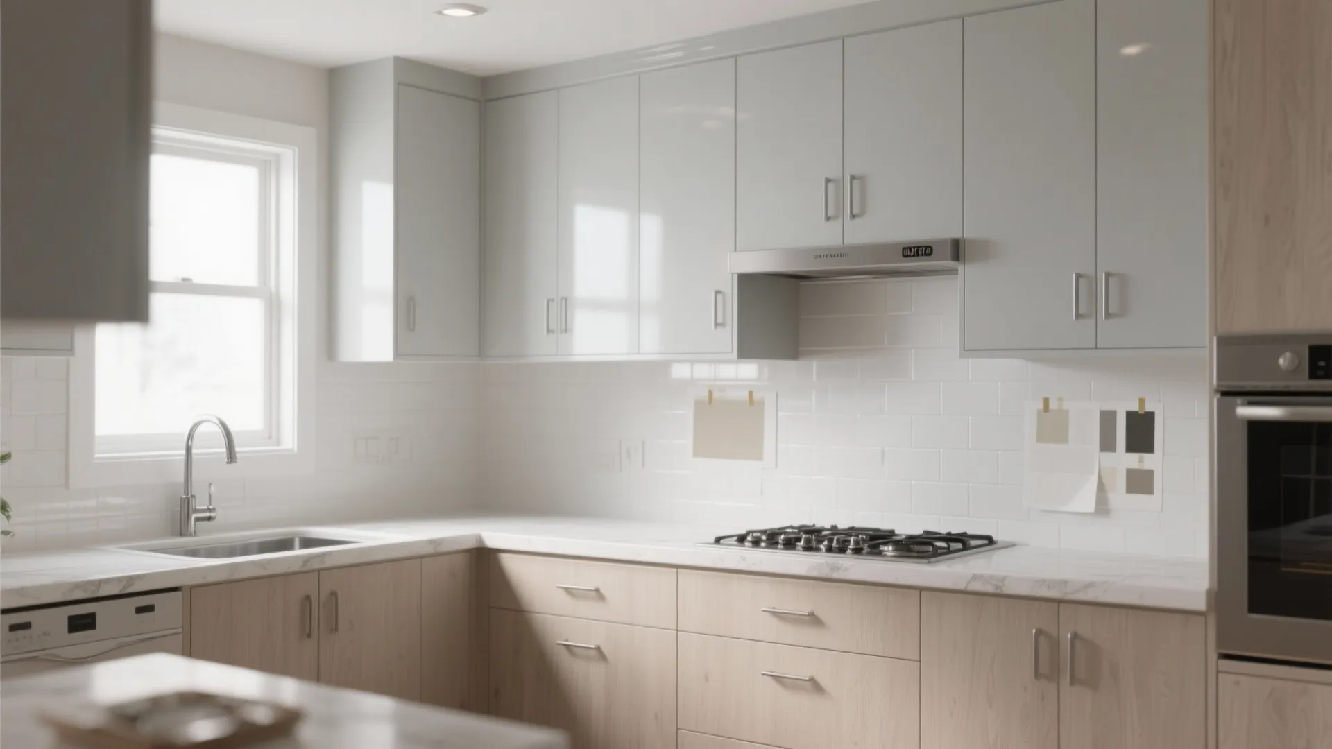 3. Satin or eggshell in kitchens and bathrooms