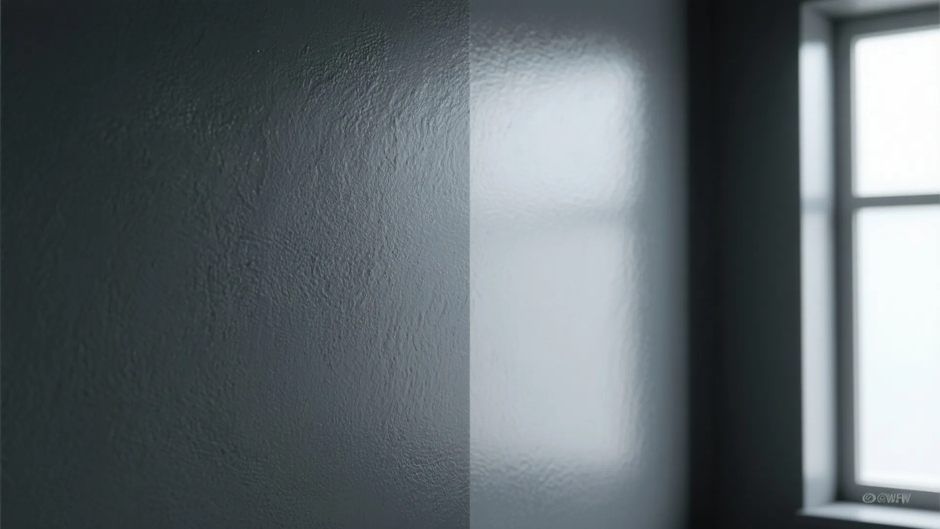 2. Use satin and eggshell to add depth