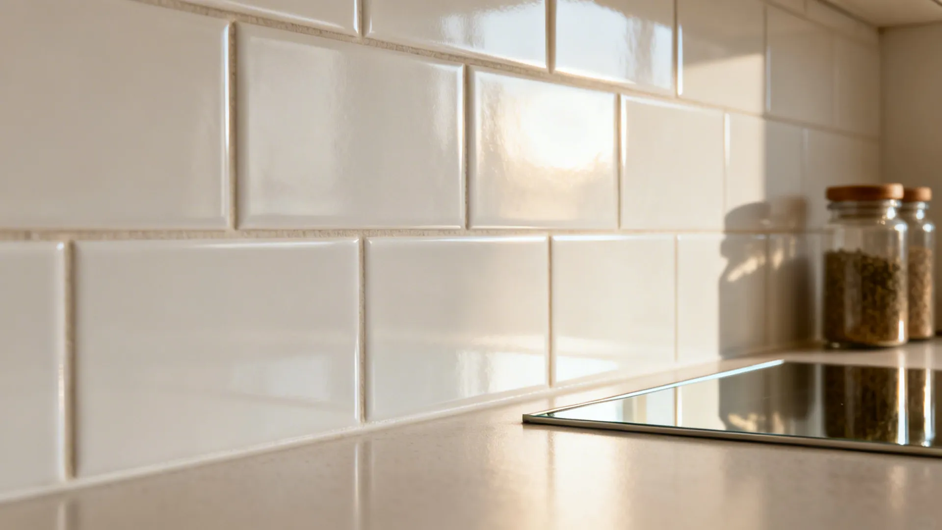 2) Reflective finishes: glass, satin tiles, and mirror tricks