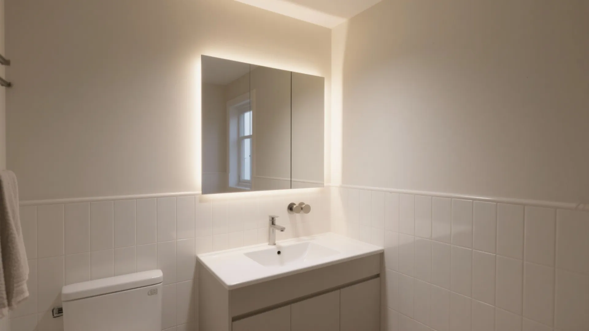 Satin-finish wall tiles: the balanced middle