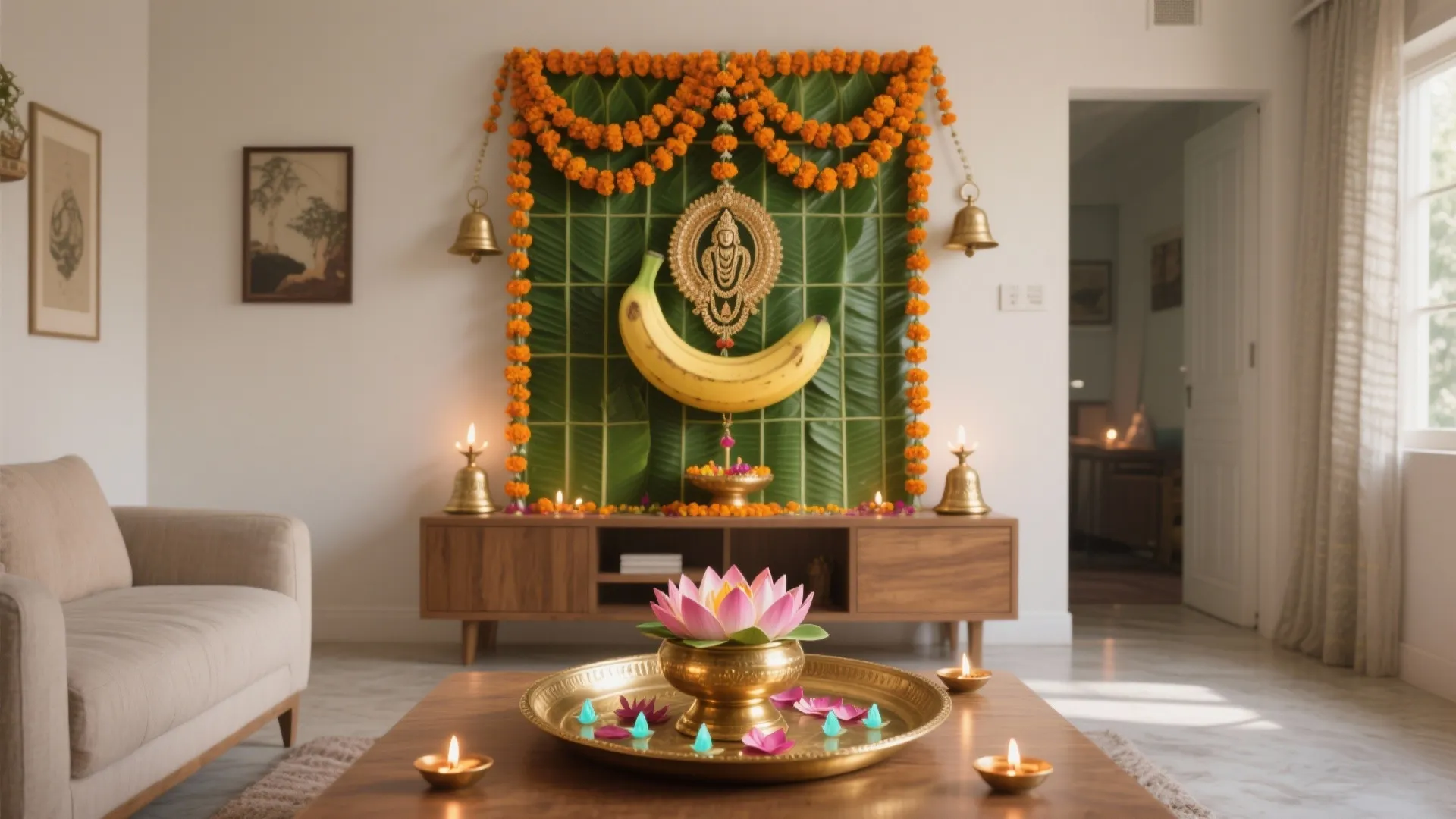 5 Satyanarayana Pooja Flower Decoration Ideas: Small-space-friendly, authentic tips from a senior interior designer