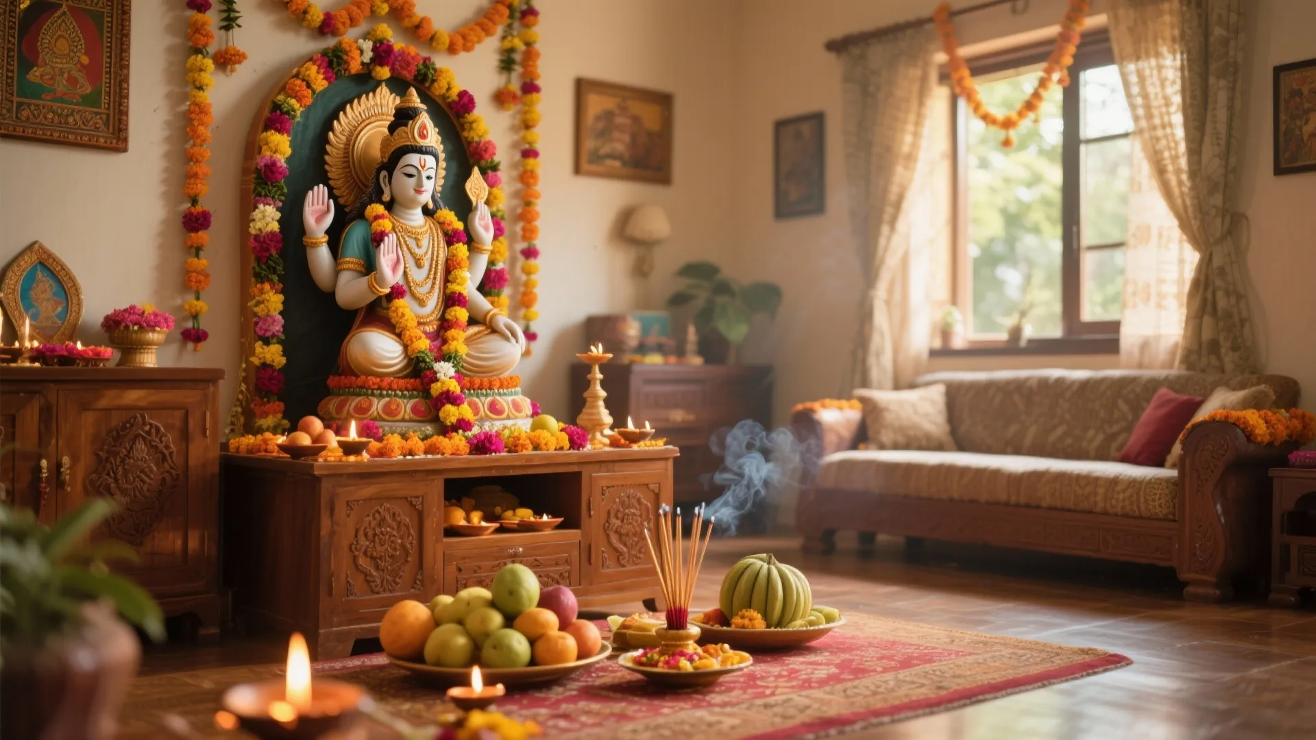 Simple Satyanarayana Pooja at Home: A Step-by-Step Guide for Performing a Peaceful Satyanarayana Pooja at Home