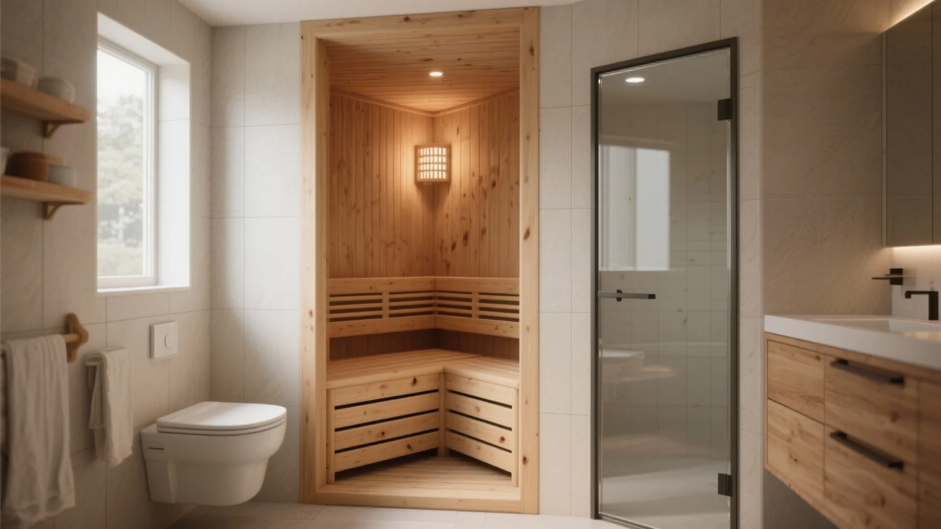 1. The Sauna Nook: Carve Out a Cozy Corner