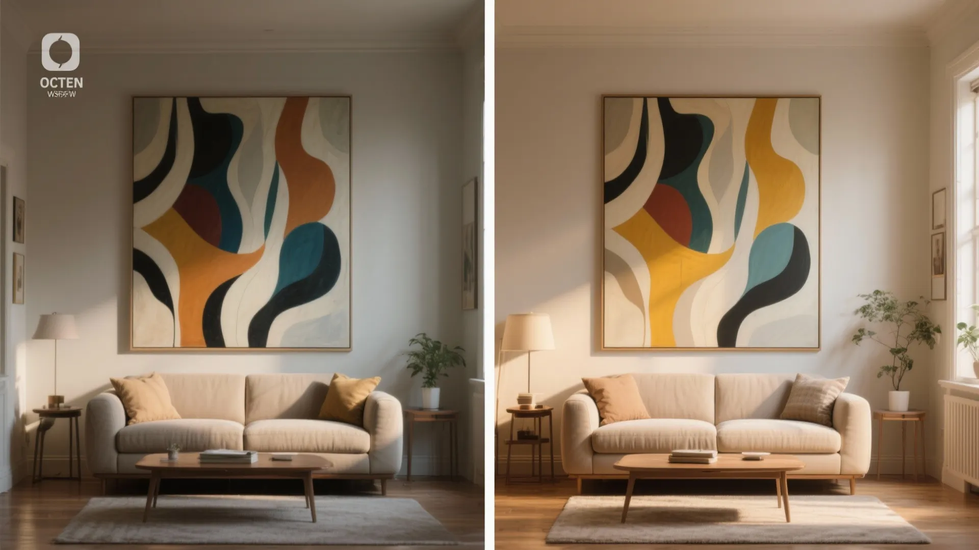 1. Make the abstract the focal point — but mind the scale