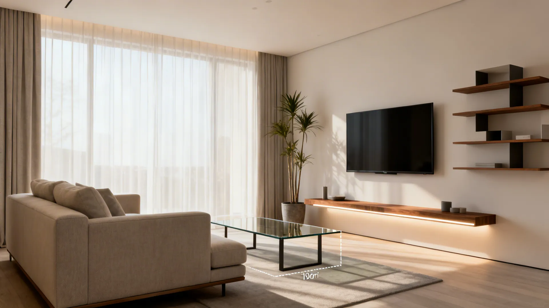 4. Pay attention to scale with other furniture