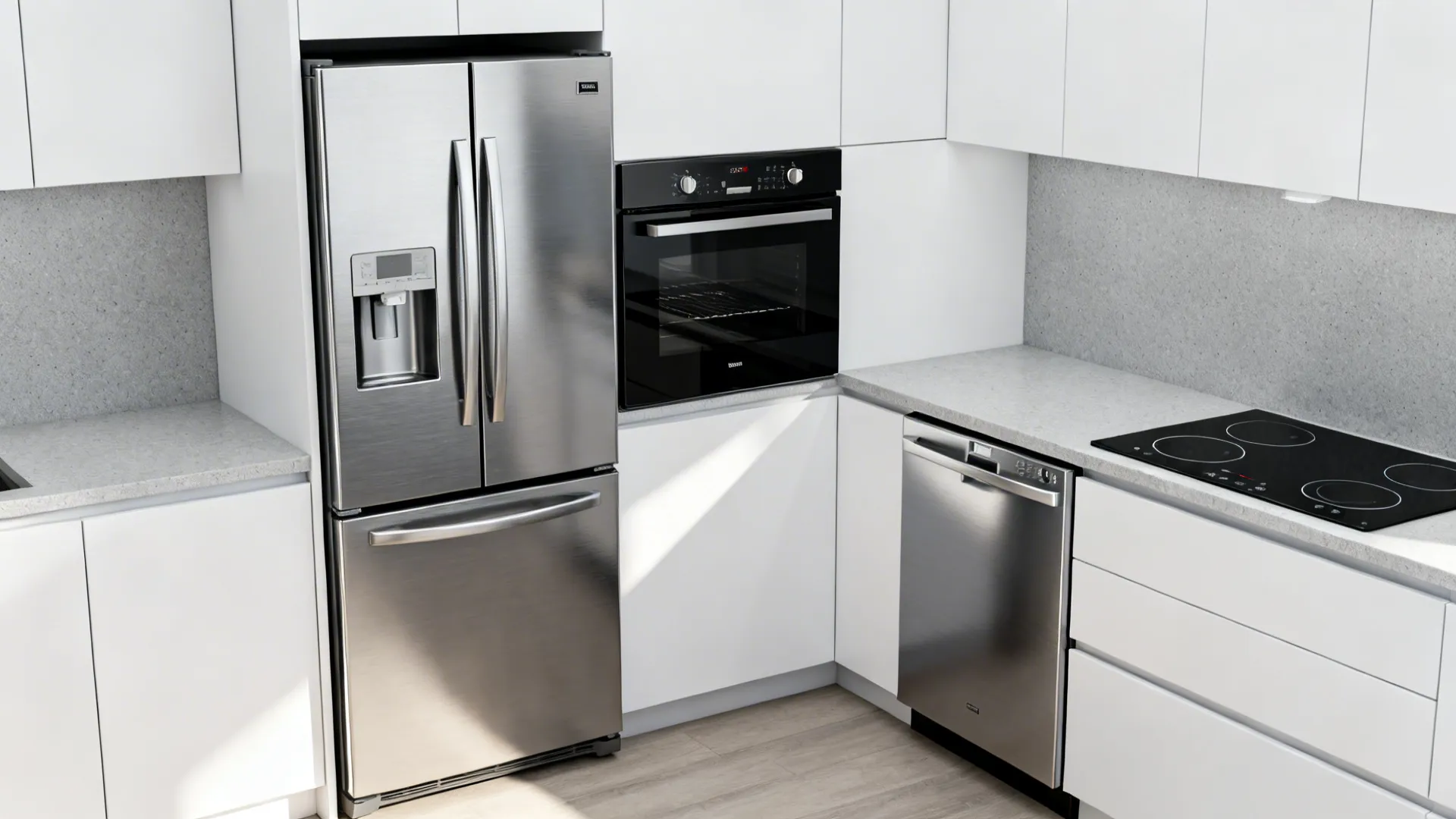 Appliance scaling and zoning for small kitchens