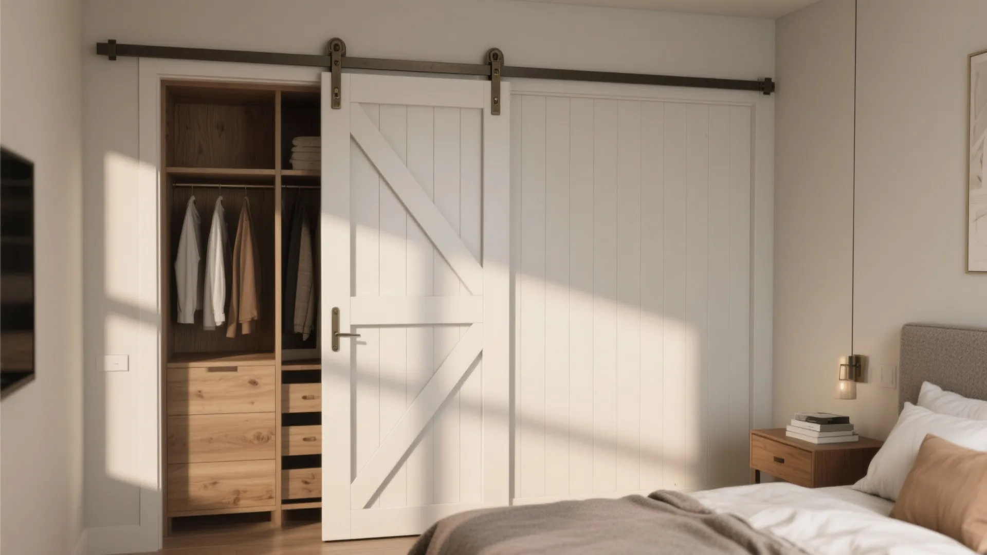 2. Scaled-Down Barn Door Charm