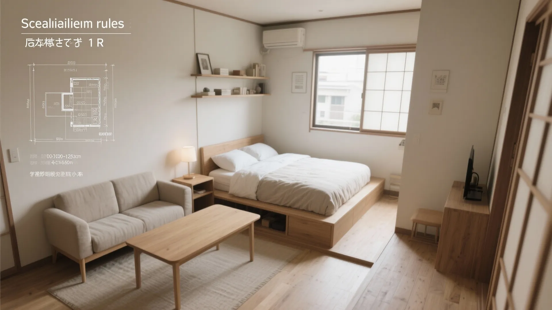 Tips 4: 家具寸法とレイアウトの基準（東京小户型のスケール感）