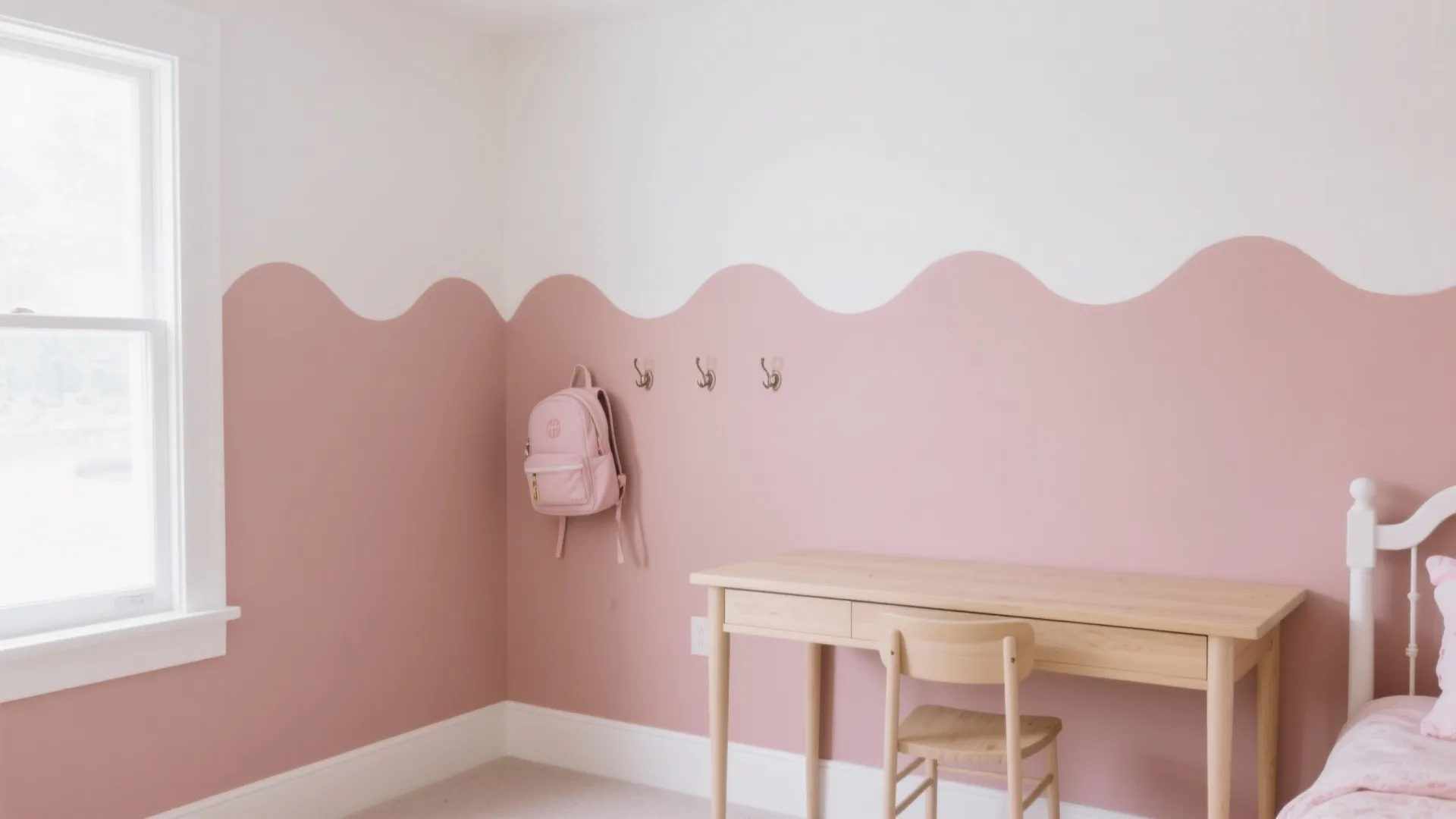 Two-Tone Color Blocking with a Scallop Border