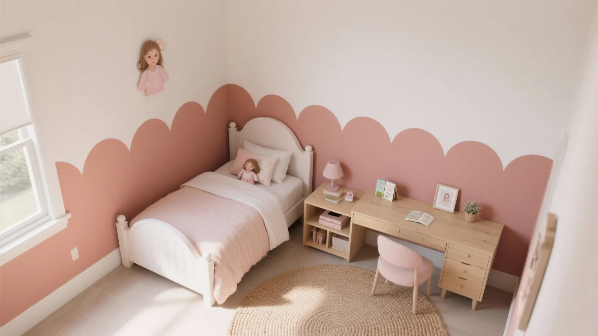 Two-Tone Scalloped Border Zoning