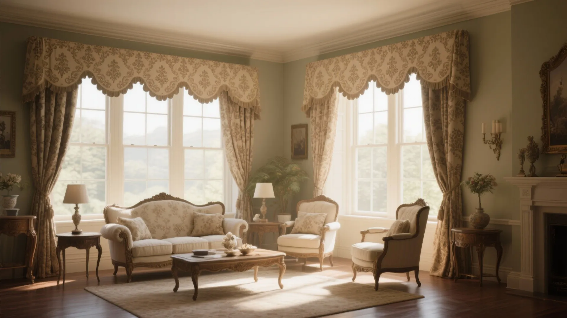 5. Scalloped Edge Traditional Valance