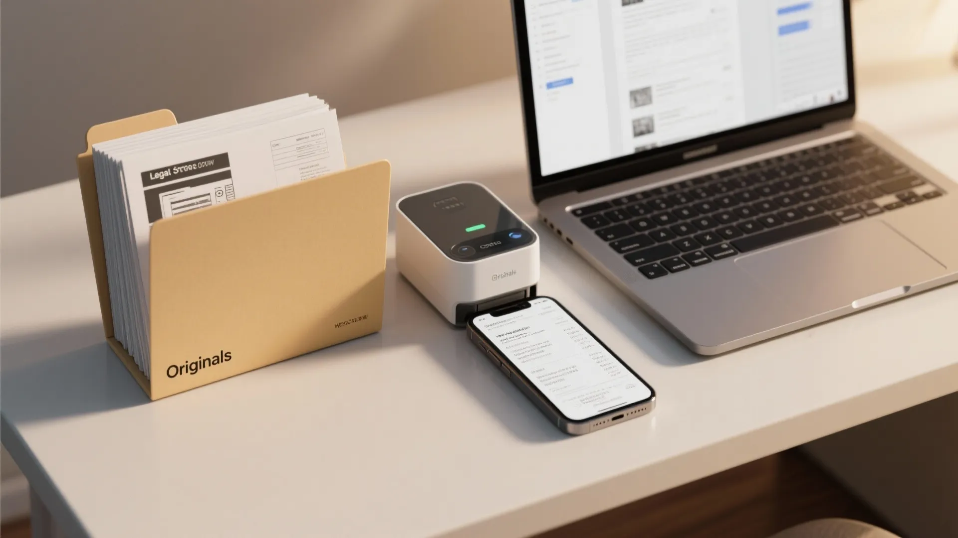 2. Use a hybrid of digital scans and minimal physical copies