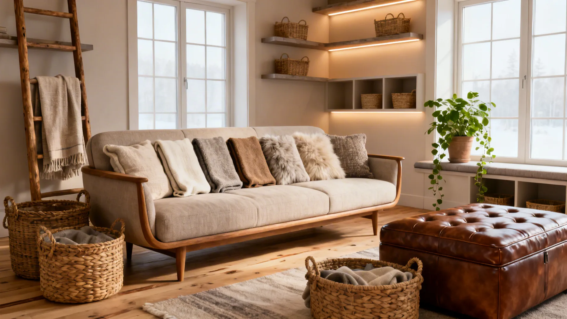 5 Cozy Ways to Store Blankets in Your Living Room