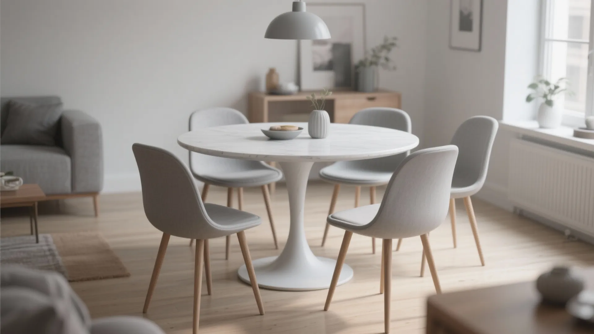 4. Go Scandinavian: tapered legs and soft curves