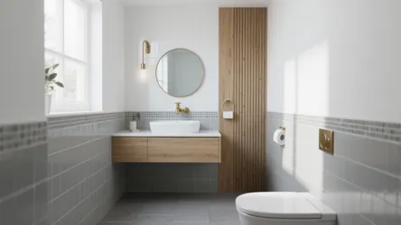 5 Inspiring Ideas for Grey and White Tiled Bathrooms