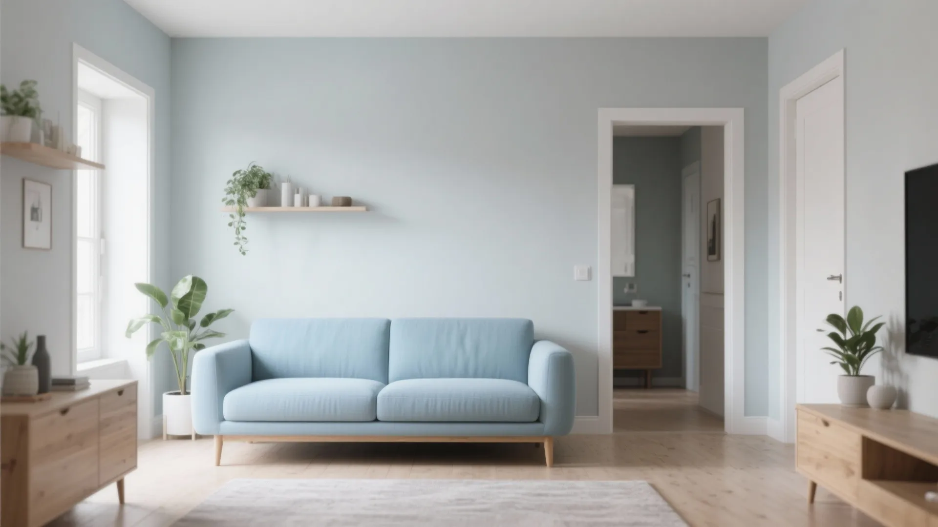 1. Scandinavian Minimalist Light Blue Set