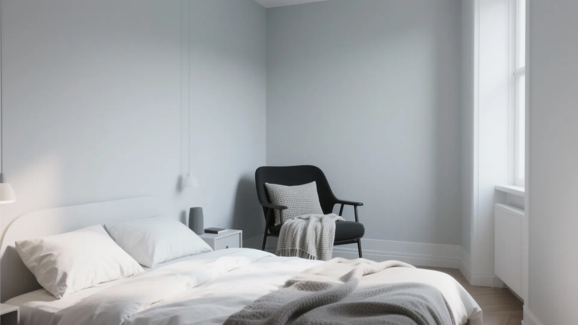 5. Light gray Scandinavian minimalism