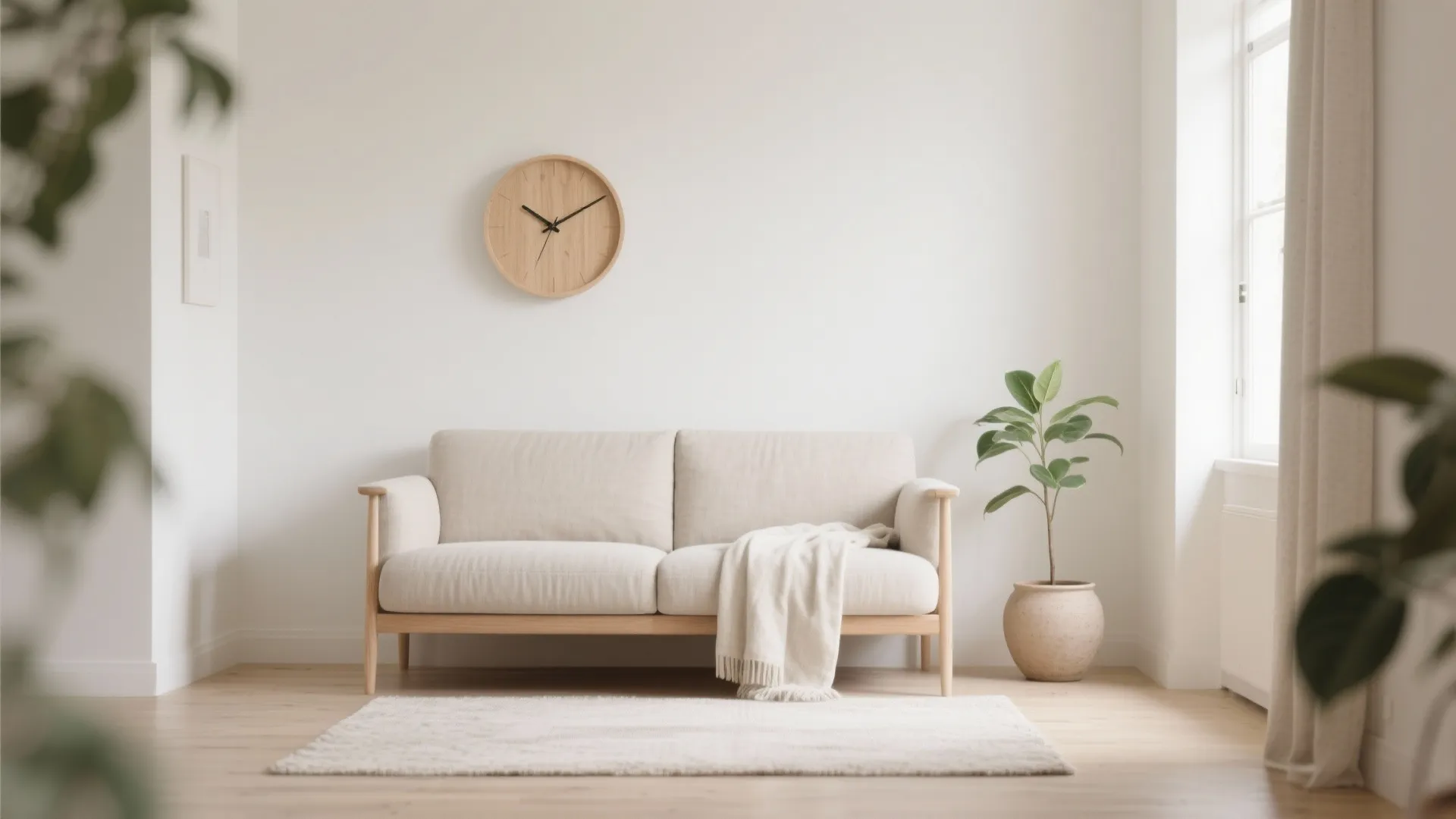 Scandinavian Light Wood to Brighten a Tight Room