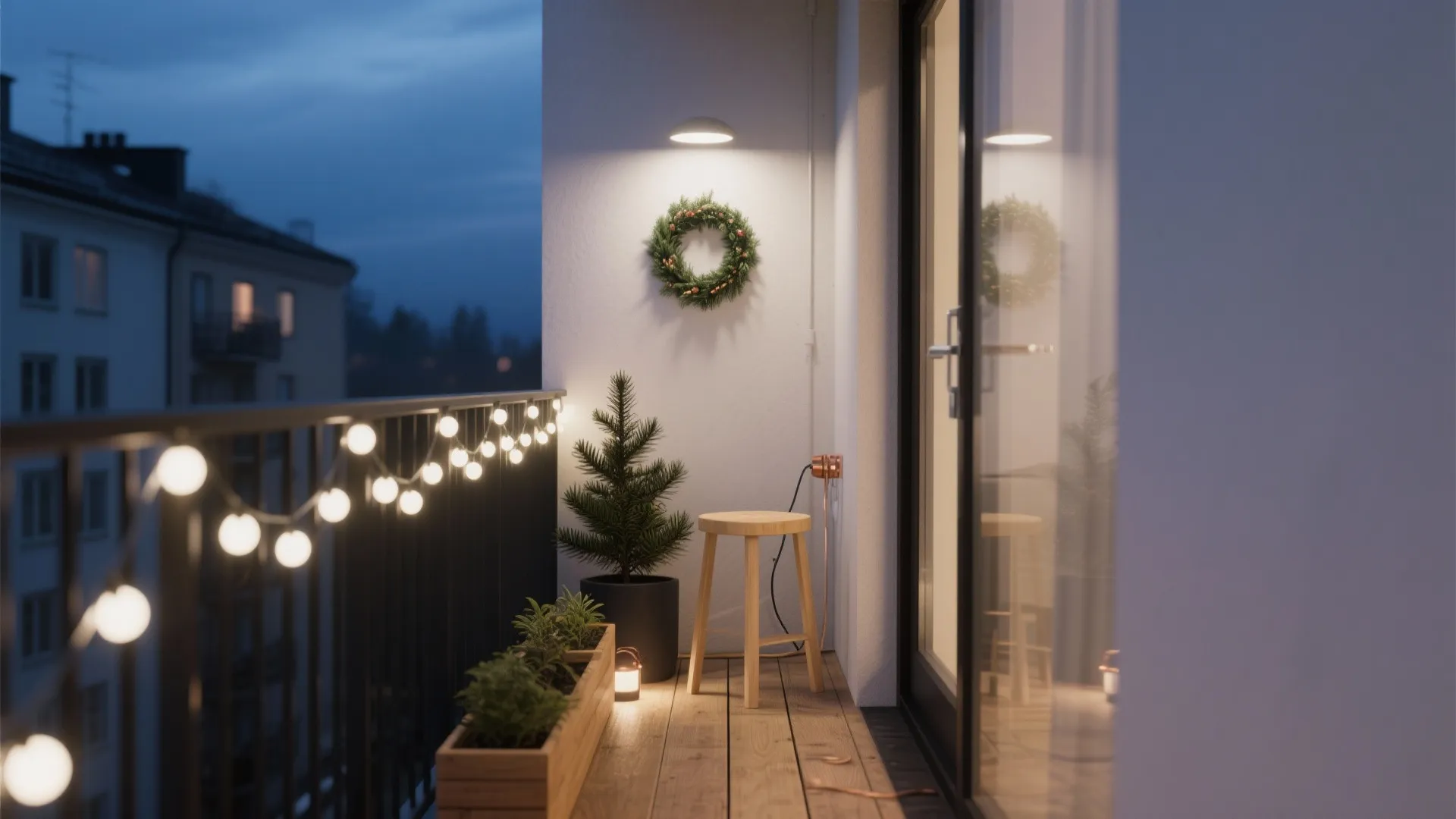 Warm White Lights and Scandinavian Calm