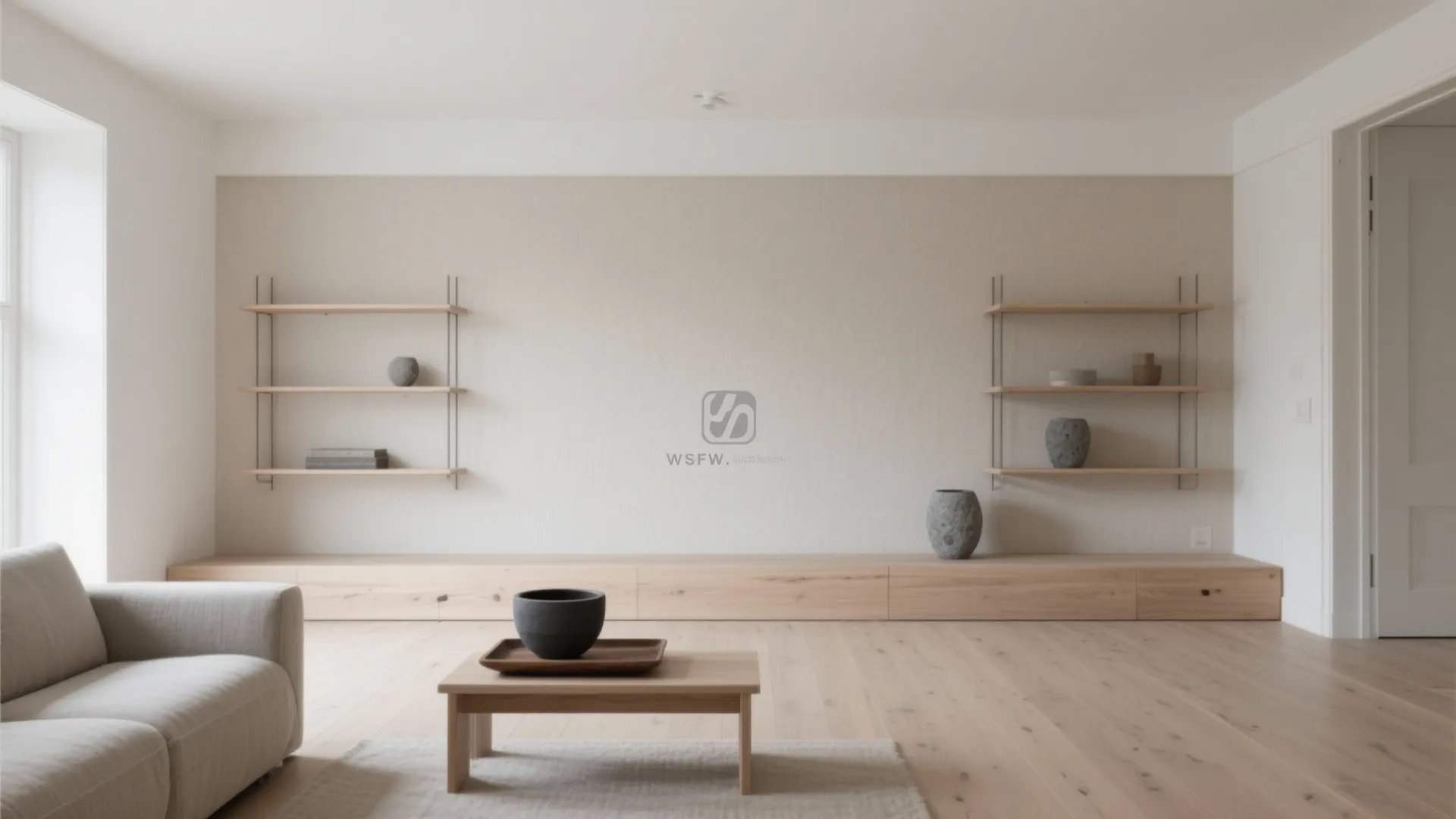 Scandinavian Light Neutrals with Wood Tones