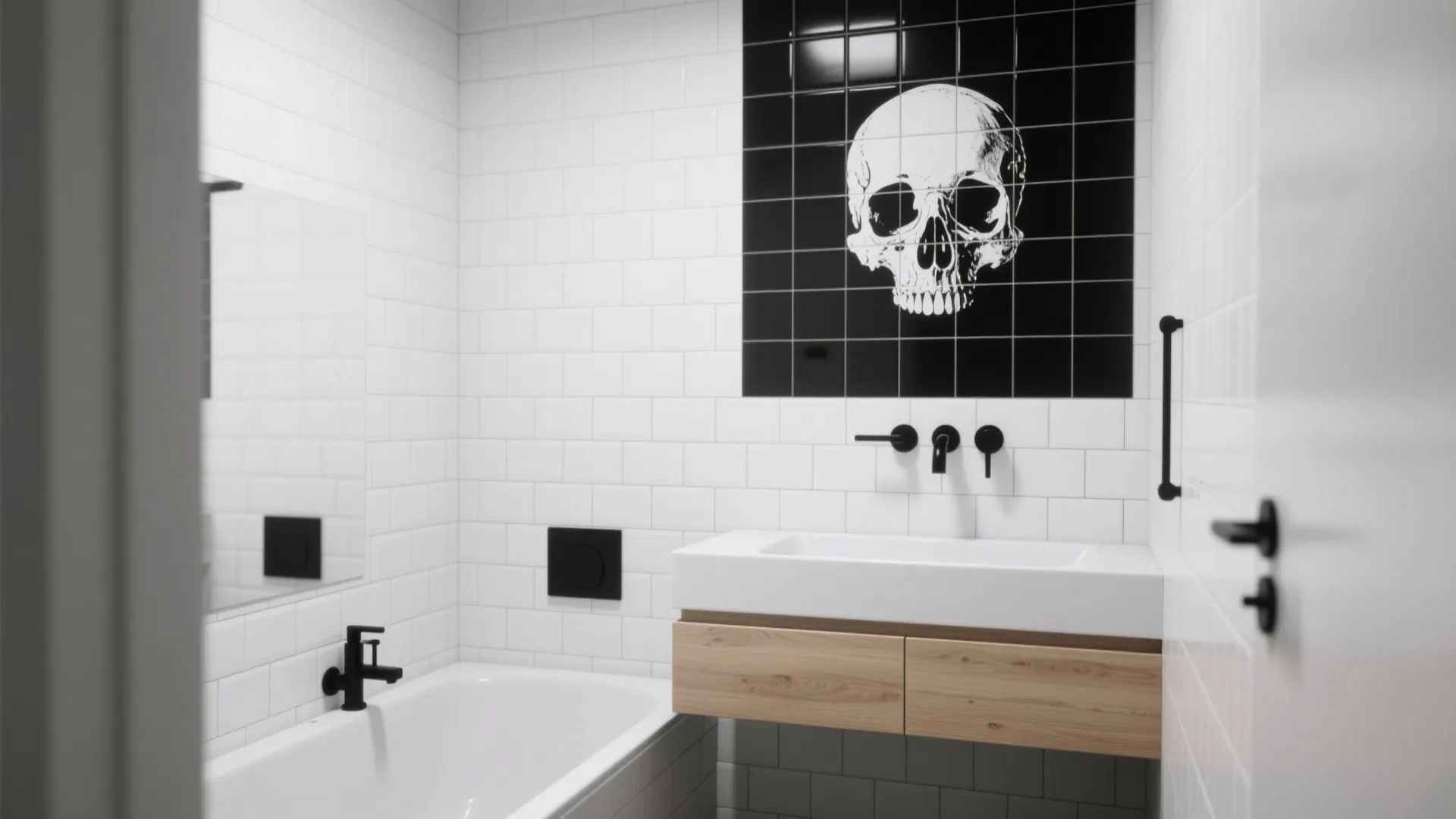 3. Scandinavian Noir: Contrast and Calm