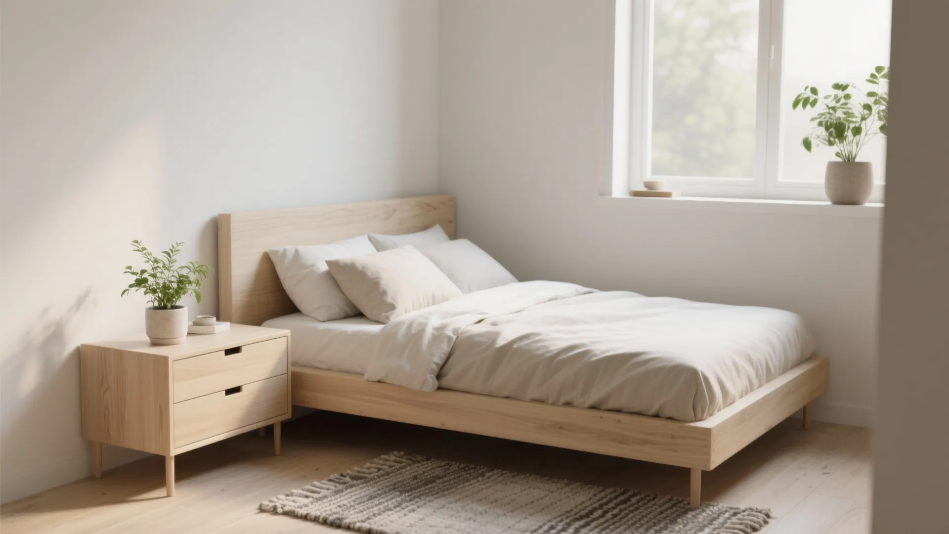 1. Scandinavian simplicity with pale grain