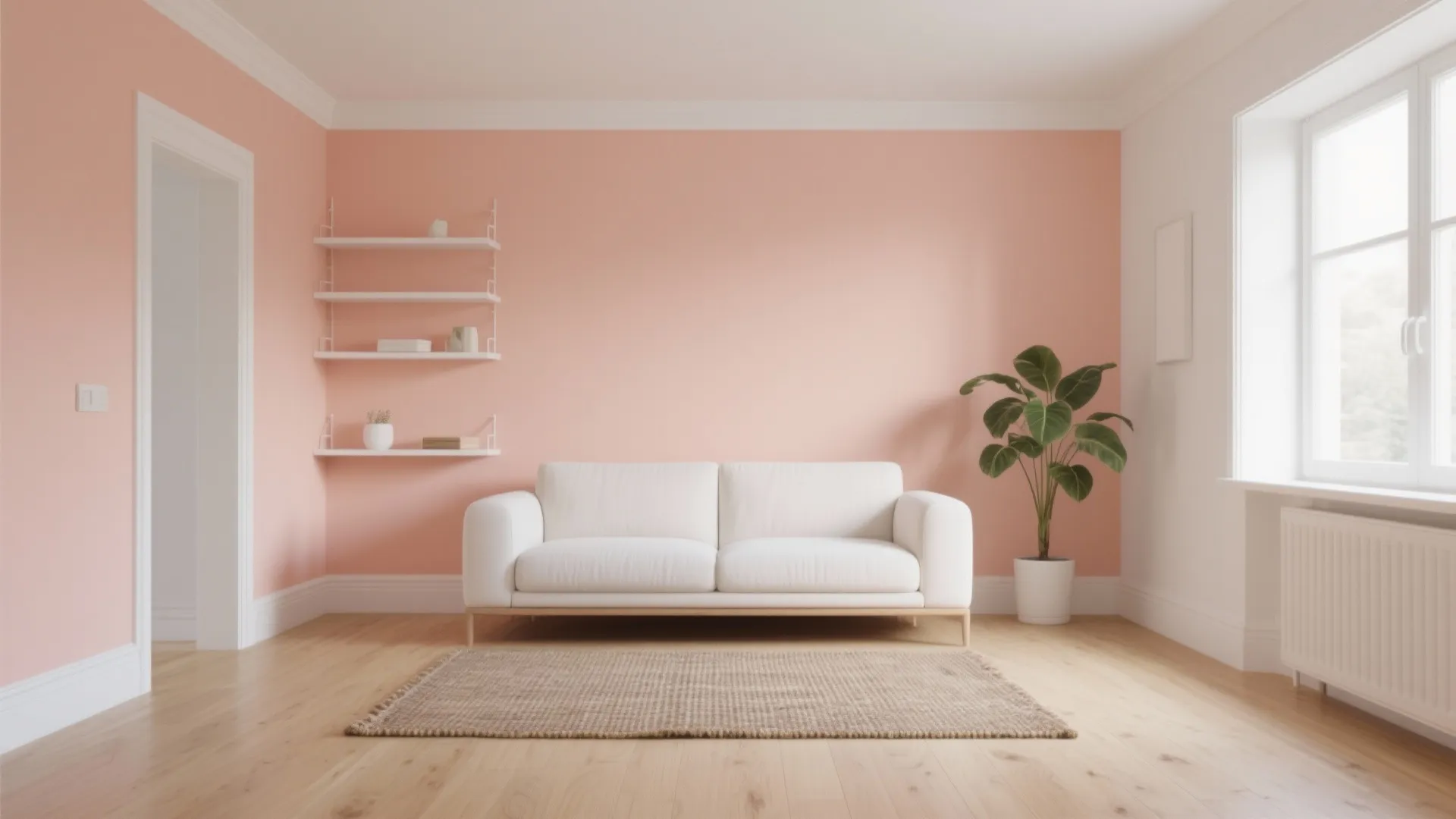 3. Peach Meets Scandinavian White