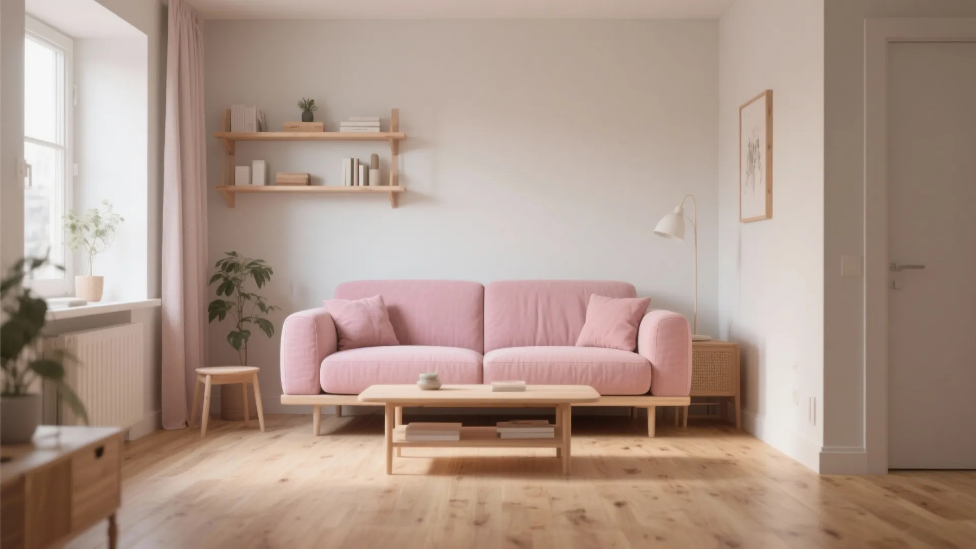 4. Scandinavian Warmth with Wood Elements