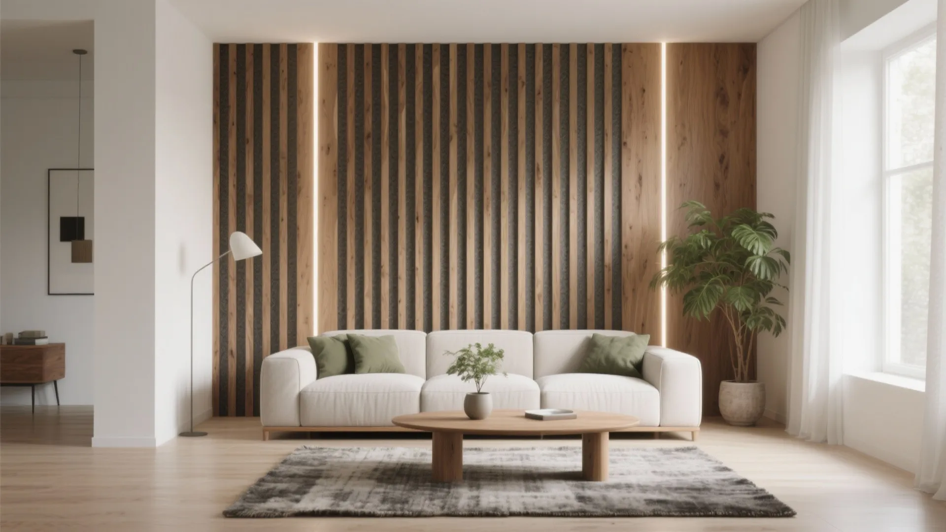 Scandinavian Slat Walls: Warmth Meets Acoustics
