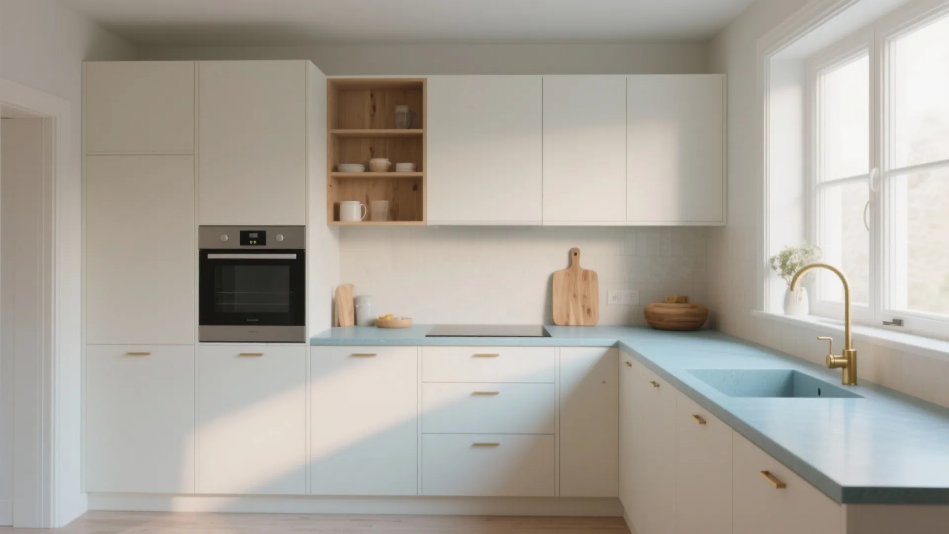 2: Soft blue for a Scandinavian feel