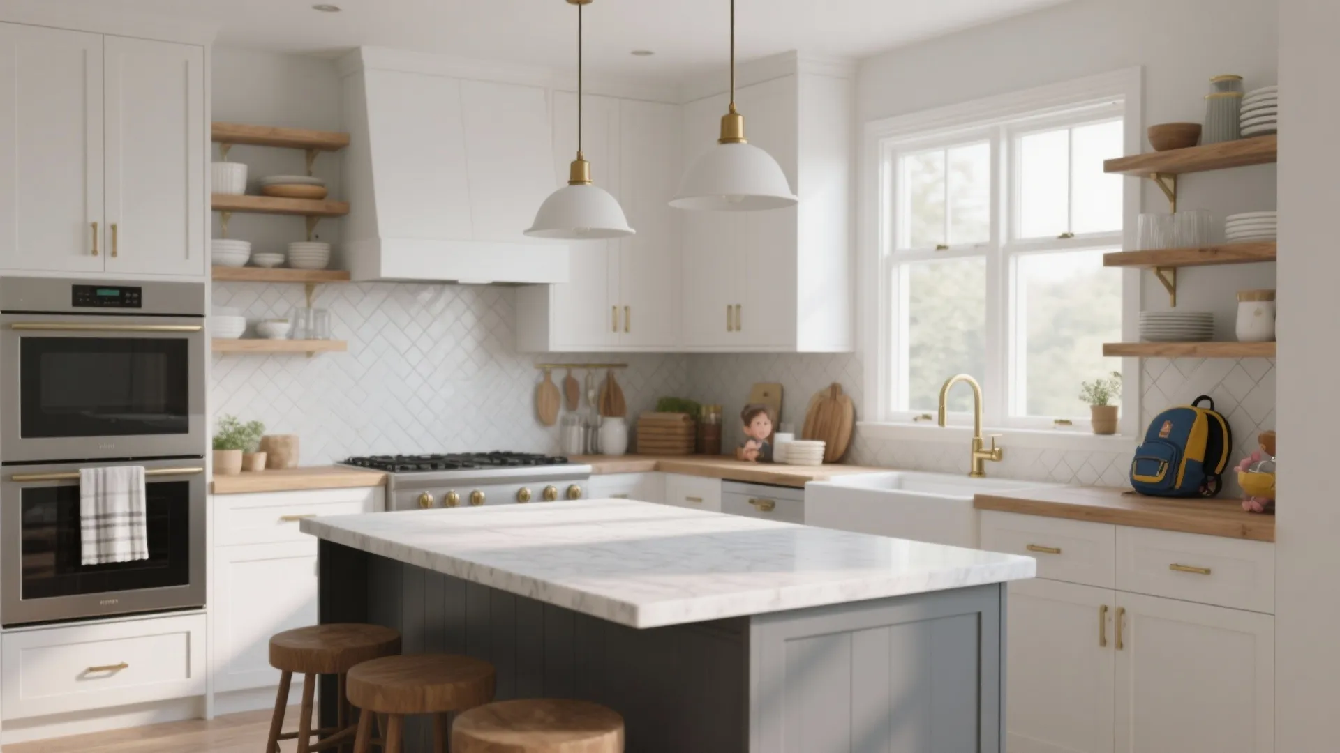 5 Fresh Ideas for White Cabinets + Grey Island Kitchens: How to make a white-cabinet kitchen with a grey island feel modern, warm, and endlessly practical — with tips from a decade of real renovations