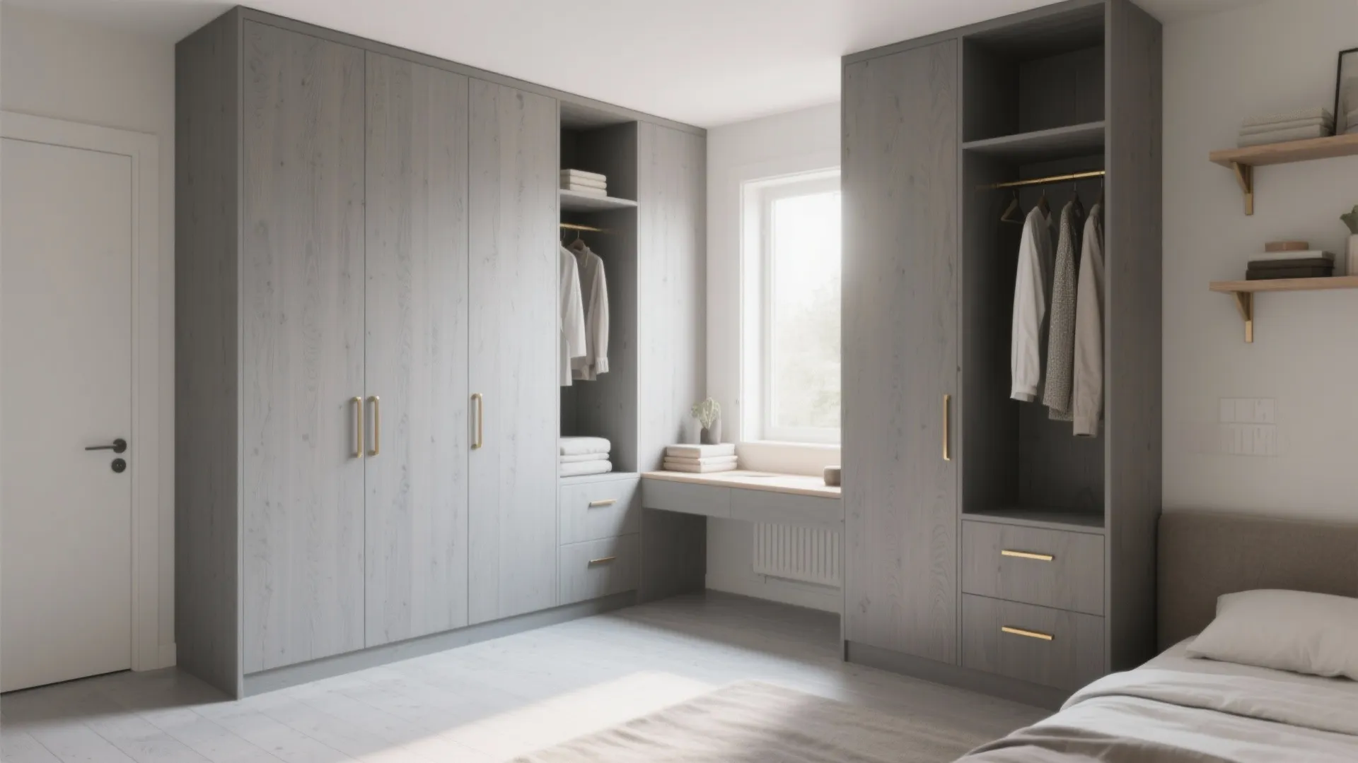 4. Scandinavian minimalism with functional storage