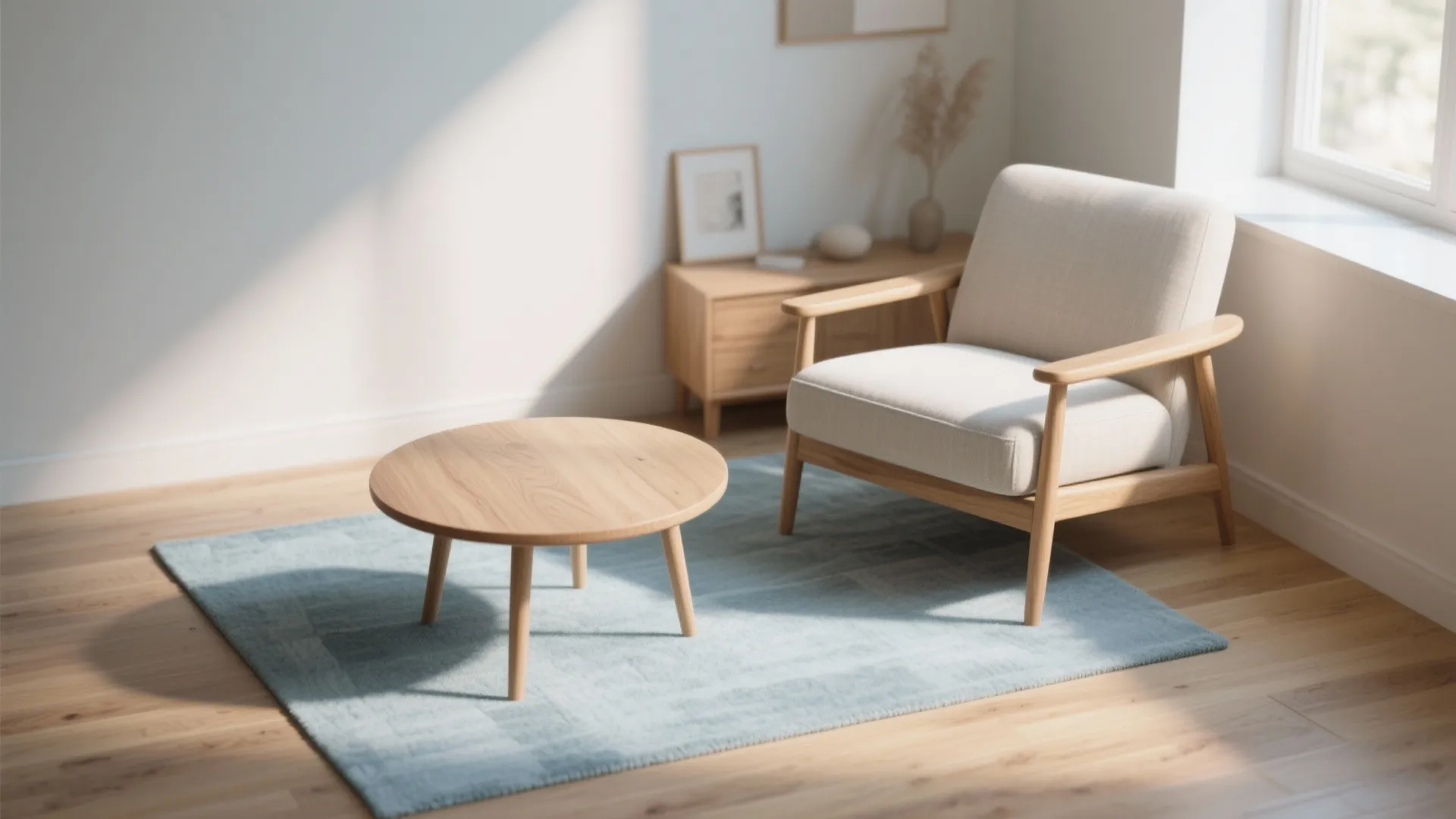 1. Scandinavian calm: pair with warm woods